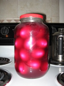 we gave away pickled eggs for the winter, they were a hit?