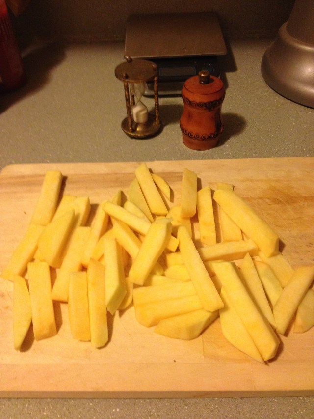 slice the orb into half-inch batons.